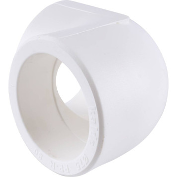 Угольник Kalde d=75 90° для сварки полипропиленовых труб (белый)