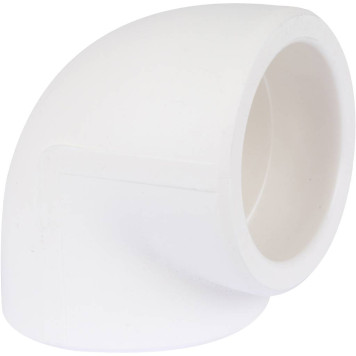 Угольник Kalde D=110 90 градусов для сварки полипропиленовых труб (белый)-1