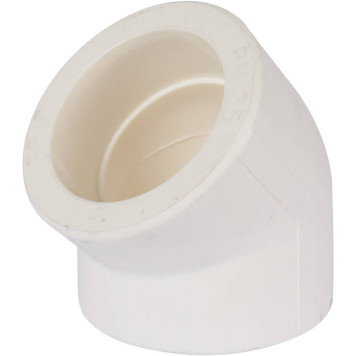 Угольник Kalde d=75 45 градусов для сварки полипропиленовых труб (белый)