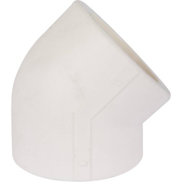 Угольник Kalde d=75 45 градусов для сварки полипропиленовых труб (белый)-2