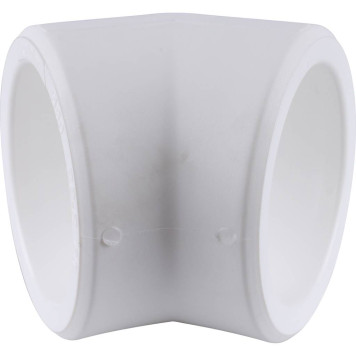 Угольник Kalde D=90 45 градусов для сварки полипропиленовых труб (белый)-1