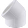 Угольник Kalde D=90 45 градусов для сварки полипропиленовых труб (белый)