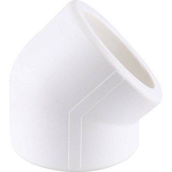 Угольник Kalde d=110 45 градусов для сварки полипропиленовых труб (белый)-5