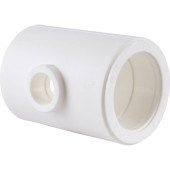 Тройник переходной Kalde 75х32х75 для полипропиленовых труб под сварку (цвет белый) (3212-tio-753275)