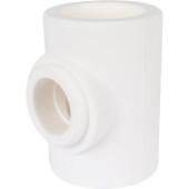Тройник переходной Kalde 75х50х75 для полипропиленовых труб под сварку (цвет белый) (3212-tio-755075)