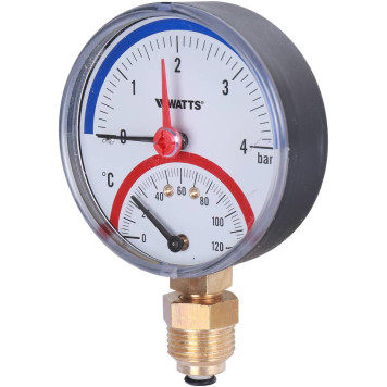 Термоманометр радиальный Watts F+R828 DN 80 (0-4 бар)