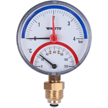 Термоманометр радиальный Watts F+R828 DN 80 (0-4 бар)-1