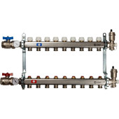 Коллектор из нержавеющей стали в сборе без расходомеров STOUT 9 выходов (SMS 0912 000009)