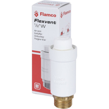 Автоматический поплавковый воздухоотводчик Flamco Flexvent 1/2 белый-6