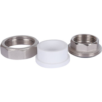 Муфта разъемная Политэк 32х1& внутренняя резьба для полипропиленовых труб под сварку (белая)-7