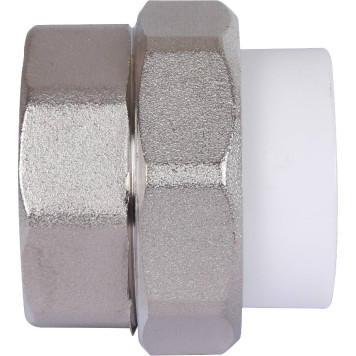 Муфта Политэк 32х1 1/4 для полипропиленовых труб под сварку (белая)-4