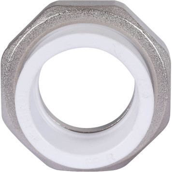 Муфта Политэк 32х1 1/4 для полипропиленовых труб под сварку (белая)-5