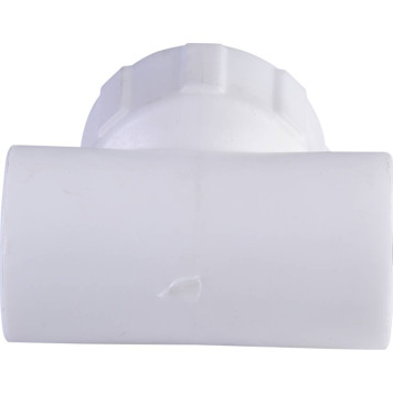 Политэк Тройник 20x3/4 с наружной резьбой для сварки ПП труб, белый.-3