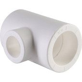Тройник переходной Политэк 32х20х32 для полипропиленовых труб под сварку (цвет белый) (9300322032)