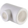 Тройник Переходной Политэк 32х20х32 для ПП труб под сварку (белый)