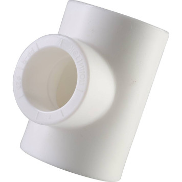 Переходной тройник Политэк 32x25x32 для сварки полипропиленовых труб (белый)-2