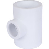 Тройник переходной Политэк 40х25х40 для полипропиленовых труб под сварку (цвет белый) (9300402540)