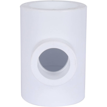 Тройник переходной Политэк 40х25х40 для сварки полипропиленовых труб (белый)-1