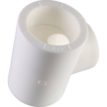 Тройник Политэк 40х32х40 для сварки полипропиленовых труб (белый)-4