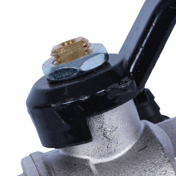 Шаровой кран с дренажем и воздухоотводчиком BUGATTI Oregon, ручка-рычаг из алюминия, внутренняя резьба 1&-8