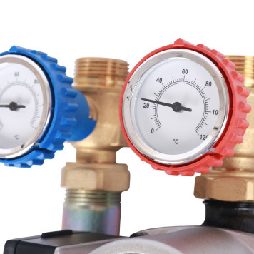 Насосная группа STOUT SDG-0007 с 3-х ходовым приводным смесителем 3/4 и насосом Grundfos UPSO 15-65 130-4