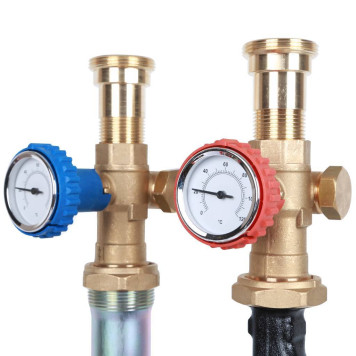 Насосная группа STOUT SDG-0038 с теплообменником 28 пластин и насосом Grundfos UPSO 25-65 в теплоизоляции.-9