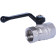 Шаровой кран Bugatti Arizona, ручка-рычаг из алюминия, внутренняя резьба 3/4.