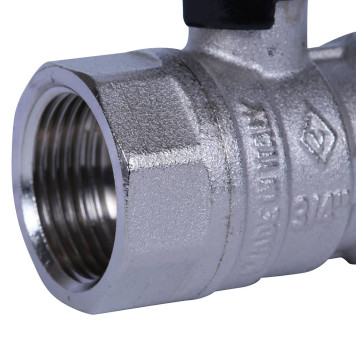 Шаровой кран Bugatti Arizona, ручка-рычаг из алюминия, внутренняя резьба 3/4.-5