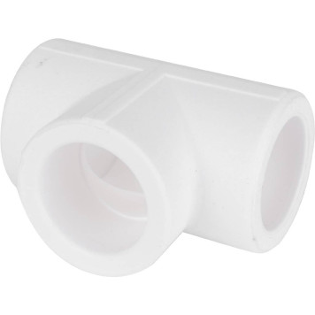 Тройник Kalde Россия для полипропиленовых труб d=25 (белый) под сварку