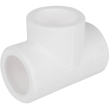 Тройник Kalde Россия для полипропиленовых труб d=25 (белый) под сварку-1