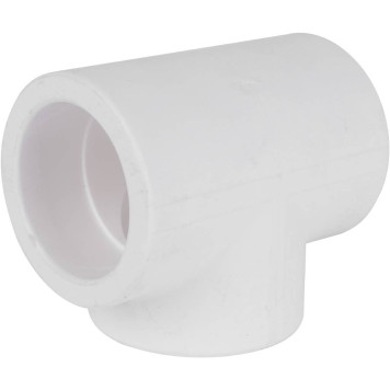 Тройник Kalde Россия для полипропиленовых труб d=50 под сварку, белый-1