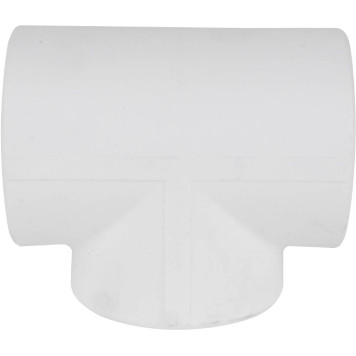 Тройник Kalde Россия для полипропиленовых труб d=50 под сварку, белый-2