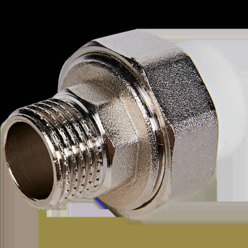 Муфта комбинированная Pro Aqua d=20-1/2 PP-R разъемная (американка) НР Белая (PA21008)-1