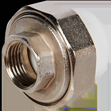 Муфта комбинированная Pro Aqua d=25-1/2 PP-R разъемная (американка) ВР Белая (PA20012)-1