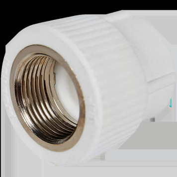 Муфта комбинированная Pro Aqua d= 25-3/4 PP-R ВР Белая (PA22014P)-1