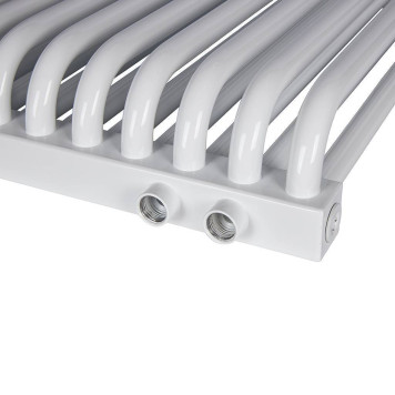 2-х трубчатый радиатор стальной ROMMER RST 2050/18 секций нижнее правое подключение RAL9016 RST-205018-020 (RST-205018-020)-5