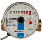 Счетчик холодной воды ITELMA (Ду=15мм, L=80мм, Qном=1,5 м3/ч, импульсный выход ГЕРКОН) WFK24.D080-0-R-L-10-IP54 (WFK24.D080-0-R-L-10-IP54)