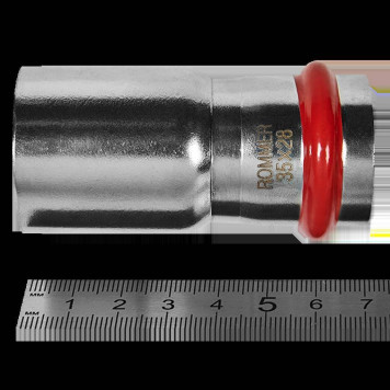 Муфта ROMMER переходная-НПр, 35х28, из нержавеющей стали прессовой (RSS-0020-003528)-1
