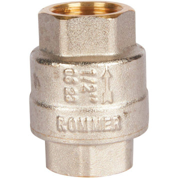 Клапан обратный пружинный муфтовый с пластиковым седлом ROMMER RVC-0002-000015 1/2 (RVC-0002-000015)