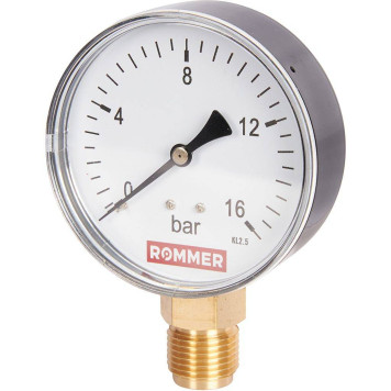 Манометр радиальный ROMMER 80 мм 1/2 (RIM-0010-801615)-1