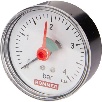 Манометр аксиальный ROMMER с указателем предела 63 мм 1/4 (RIM-0007-630408)-1