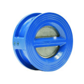 Клапан обратный двухстворчатый межфланцевый FAF Valve 2350 Ду 040, Ру 16 чугунный со створкой из нерж. стали и уплотнением EPDM (2350040)