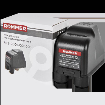Реле давления для водоснабжения ROMMER RCS-0001-000005 KRS-5 1/4 с накидной гайкой (RCS-0001-000005)-3