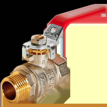 Кран шаровой ROMMER ВР/НР, ручка рычаг 1/2 (RBV-0002-2210315)