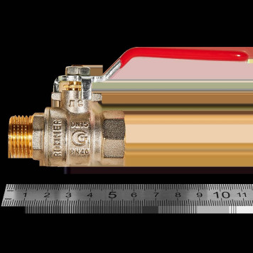 Кран шаровой ROMMER ВР/НР, ручка рычаг 1/2 (RBV-0002-2210315)-1