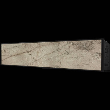 Отопительная панель STOUT GREY STONE SCT 120*30 серый гранит / черный корпус SCT-00GB-012030 (SCT-00GB-012030)-1