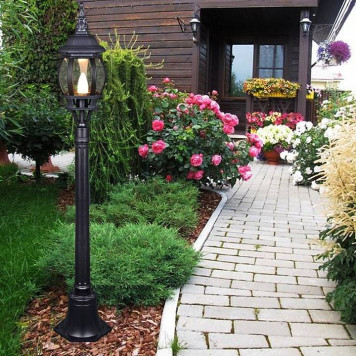 Наземный высокий светильник 08012-0.7-001SL 0.8M BK-1