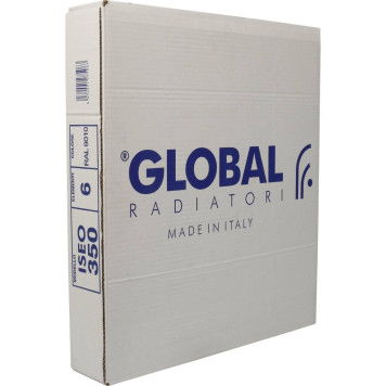 Радиатор алюминиевый Global ISEO 350 6 секций боковое подключение (белый RAL 9010) IS035006 (IS035006)-10