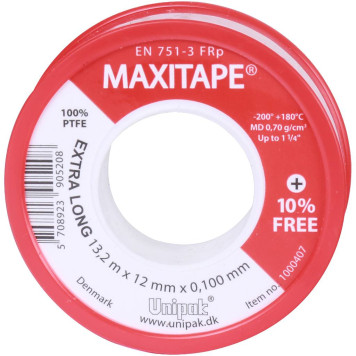 Фум-лента UNIPAK MAXITAPE 12м х 12мм x 0.1мм-2