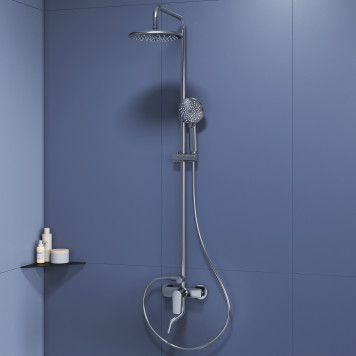 Душевая стойка со смесителем из стали RGW SP-25-3
